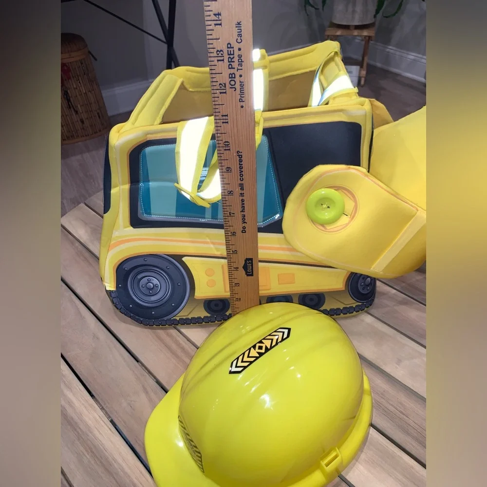 Yellow Bulldozer Kids Costume W/ Sound!